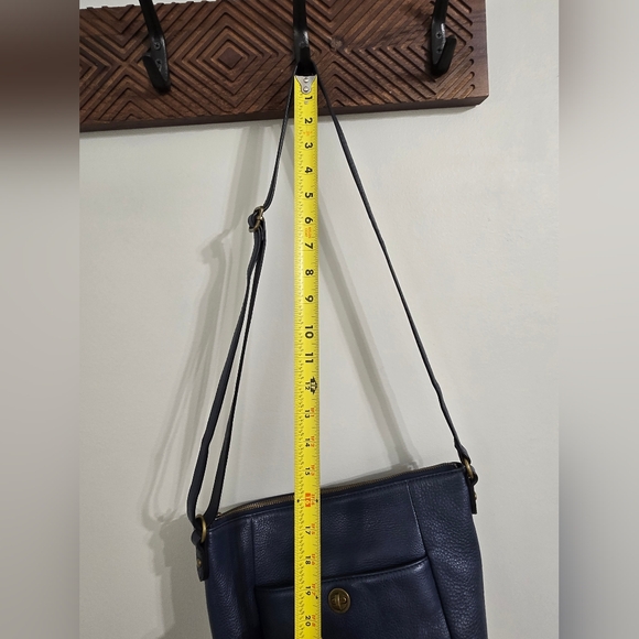 Elliot Lucca Indigo Blue Leather Convertivle Hobo Bag - Picture 4 of 15